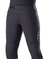 Alpinestars A-Dura Thermal byxor, svarta MTB-byxor, med säkert spärrspänne i midjan och höftficka med dragkedja, vit stjärnlogotyp på sidan, förkrökt form för körkomfort, hållbart termiskt material för cykling i kallt väder