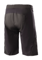 Alpinestars Denali 2 Shorts, mountainbikeshorts, Black Grisaille, vy bakifrån med förstärkt sätesområde och vattenavvisande textilkonstruktion för terrängkörning