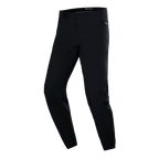 Alpinestars A-Dura Waterproof Pants, MTB-cykelbyxor, svarta, teknisk design med smal passform, sidofickor med dragkedja och spärrspänne i midjan, slätt vattentätt tyg, minimalistisk prestandautrustning för mountainbike