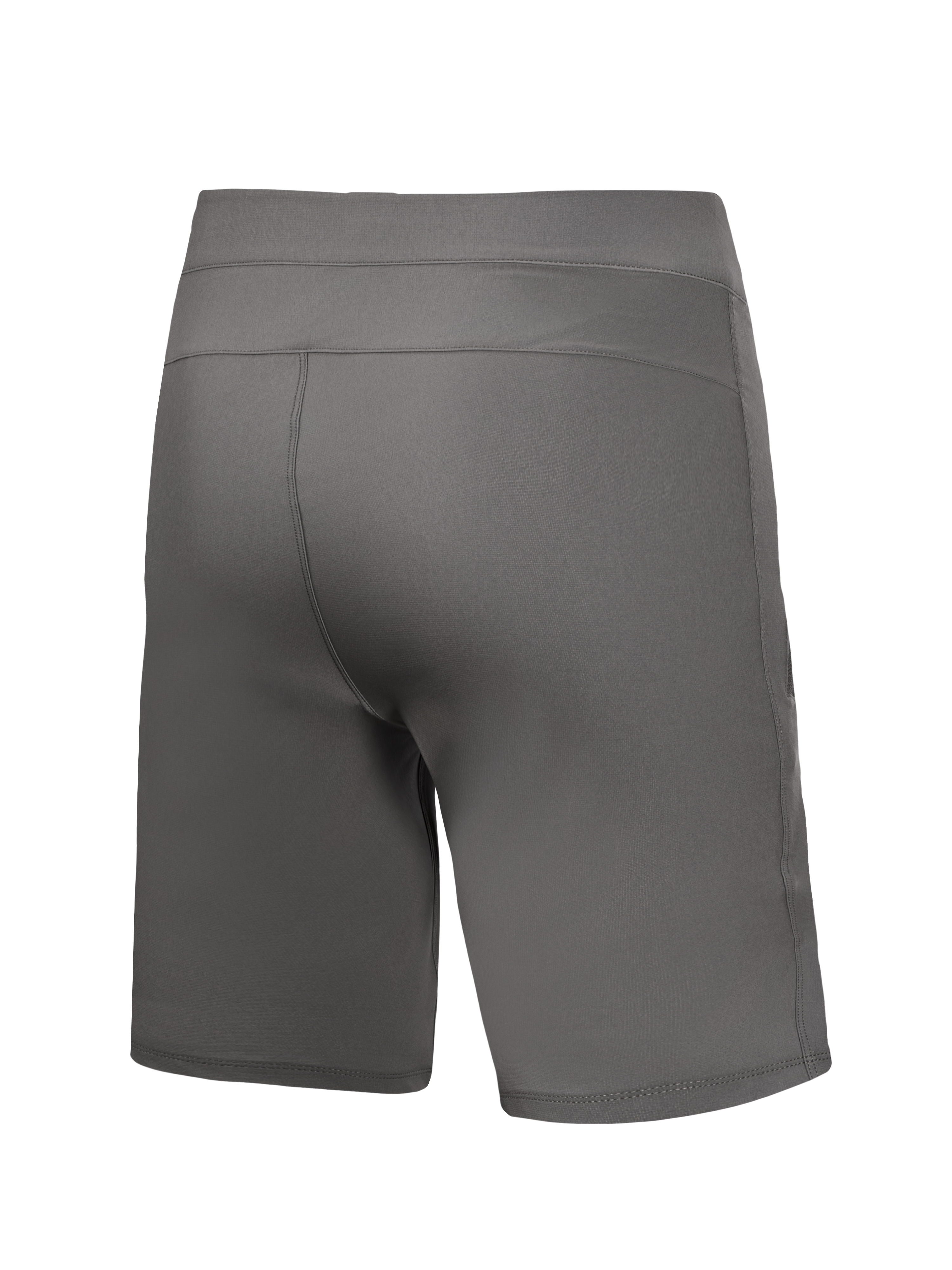 Grå A-Dura Ride Liner Shorts bakifrån, tekniska MTB-shorts i 4-vägsstretch för mountainbike-prestanda.