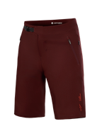 Alpinestars A-Dura Ride Shorts, Bordeaux MTB cycling shorts with a secure ratchet closure and durable performance fabric.