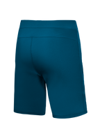 Blågröna Alpinestars A-Dura Ride Liner Shorts sedda bakifrån, slitstarka tekniska MTB-shorts med stretchtyg.
