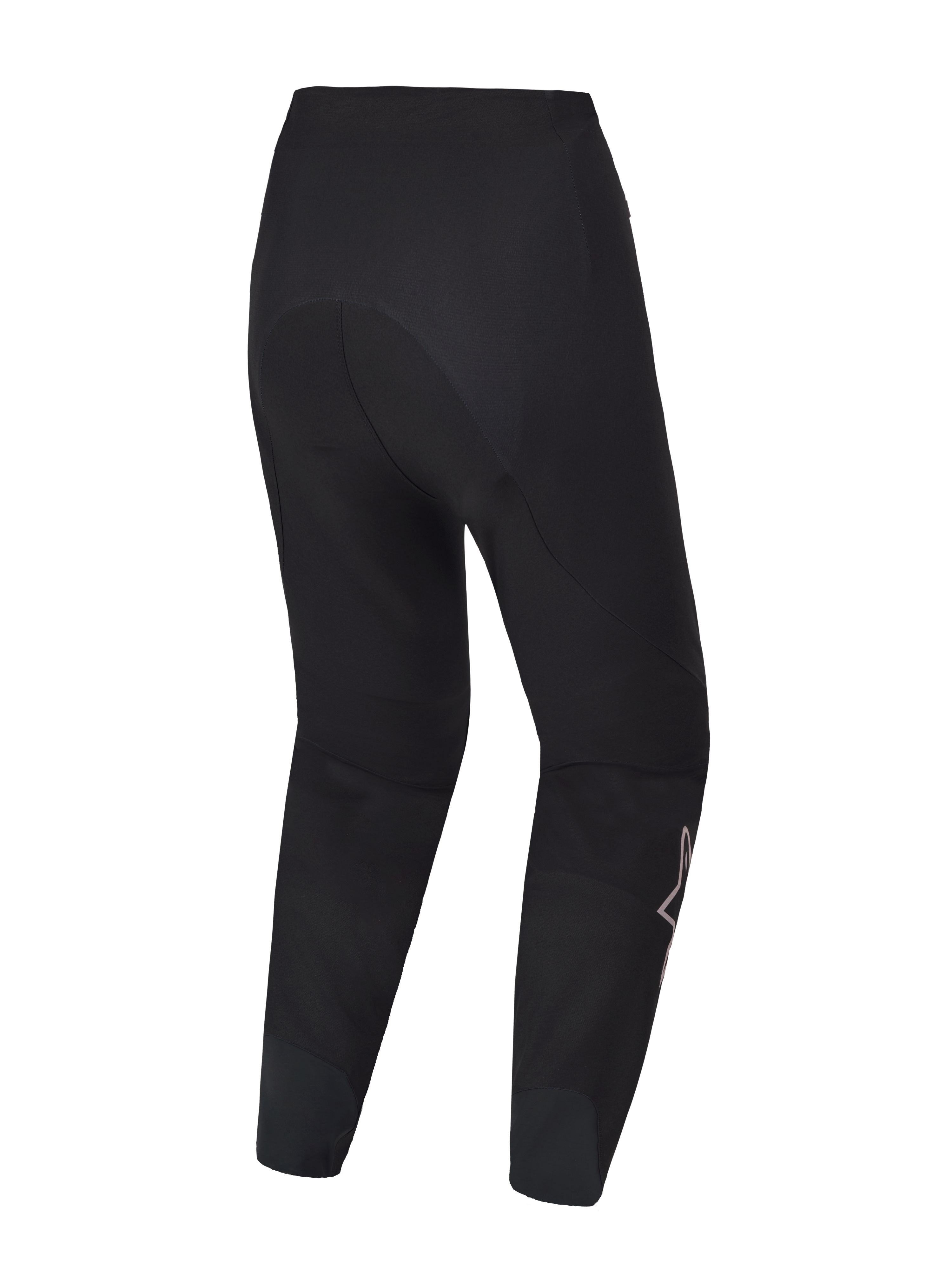 Svarta A-Supra Elite MTB-byxor bakifrån, med slitstark 4-vägsstretch och ergonomisk racingdesign för cykling.
