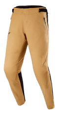 Alpinestars Tahoe 8.1 Waterproof Pants, khaki och svarta, vattentäta MTB-byxor med förböjda ben, framfickor med dragkedja och justerbar midja, svarta sidopaneler och sömlös gren för prestanda vid stigcykling i alla väder