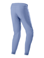 Alpinestars A-Dura Pants, MTB-byxor, Infinity Blue, baksida som visar avsmalnande bendesign och elastiska muddar, slitstarkt 2-vägsstretchtyg för terrängcykling