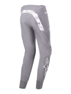 Alpinestars A-Supra Race Pants, MTB Racing Pants, Dark Gray, featuring a large white wordmark on the back yoke and white star logo on the lower leg, tapered performance fit with 4-way stretch fabric, durable off-road cycling apparel.