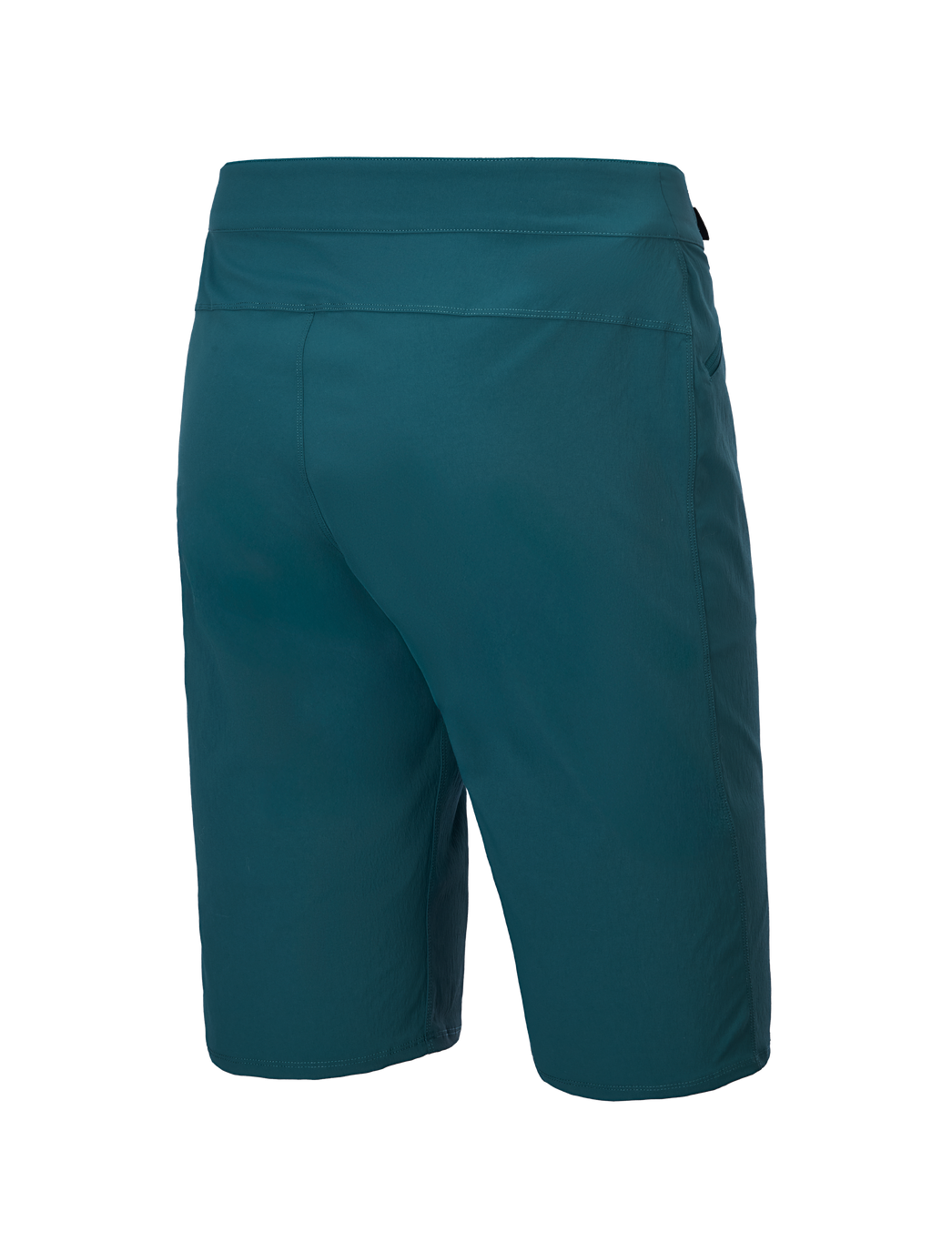 Alpinestars A-Dura Shorts, mountainbikeshorts, Dark Pine, vy bakifrån med en ren design och slitstarkt 2-vägs stretchtyg, normal passform för MTB-cykling