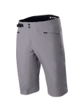 Alpinestars A-Dura shorts, MTB-shorts, mörkgrå, knälång design med dubbel tryckknappsstängning i midjan och justerbart sidoreglage, dragkedjeförsedda fickor, tekniskt 2-vägsstretchmaterial för mountainbikecykling