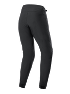 Alpinestars Stella A-Dura Pants för damer, MTB-cykelbyxor, svarta, bakifrån som visar ergonomisk konstruktion, avsmalnande passform och slitstarkt 2-vägsstretchtyg för mountainbike.