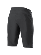 Alpinestars Stella A-Dura shorts för dam, mountainbike-shorts, svarta, baksida som visar slitstarkt tvåvägsstretchtyg och atletisk konstruktion, högpresterande plagg för MTB- och trailcykling