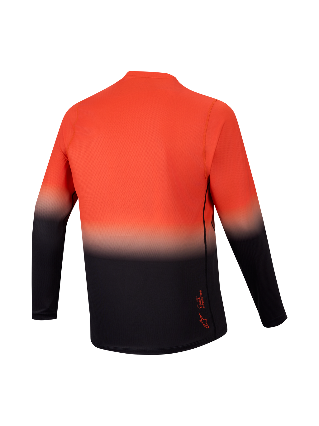 A-Dura ASTARS 2.0 långärmad tröja, baksida med orange och svart färgtoning för högpresterande MTB-cykling.
