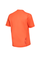 Alpinestars Stella A-Dura Ride-tröja för damer i orange, baksida med jacquard-tyg och logotypdetalj.