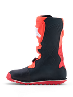 Alpinestars Tech-T stövlar, trialstövlar för herr, röda och svarta, läderkonstruktion med gummisula med högt grepp.