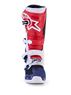 Alpinestars Tech 7 Limited Edition Unity motocross-stövlar, röda, vita och blå, skyddande TPU-konstruktion