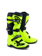 Alpinestars Ungdom Tech 7S stövlar, motocrossstövlar för juniorer, gul fluo och svarta, CE-certifierade med TPU-skydd och pivotsystem för terrängkörning