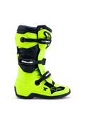 Alpinestars Ungdom Tech 7S motocrossstövlar, gul fluo och svart, CE-certifierade TPU-skydd och spännen.