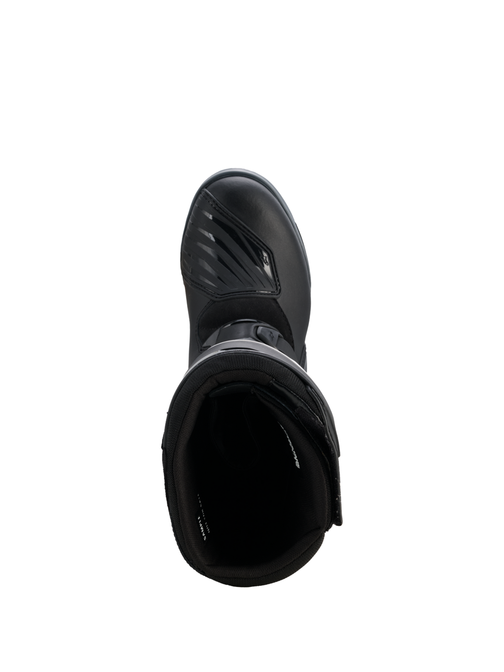 Alpinestars Corozal V2 Adventure Drystar® Boots, black adventure motorcycle boot shown from above with a textured shift pad and protective high-cut design