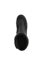 Alpinestars Air Plus V2 GORE-TEX Boots, Black, top-down view looking into the boot opening, showcasing the breathable mesh construction, perforated leather panels, and streamlined design for motorcycle touring.