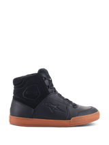 Alpinestars Chrome Drystar® Shoes, Urban Motorcycle Shoes, Black with Gum Sole, high-top design featuring premium leather and suede panels, casual street-styled protective footwear