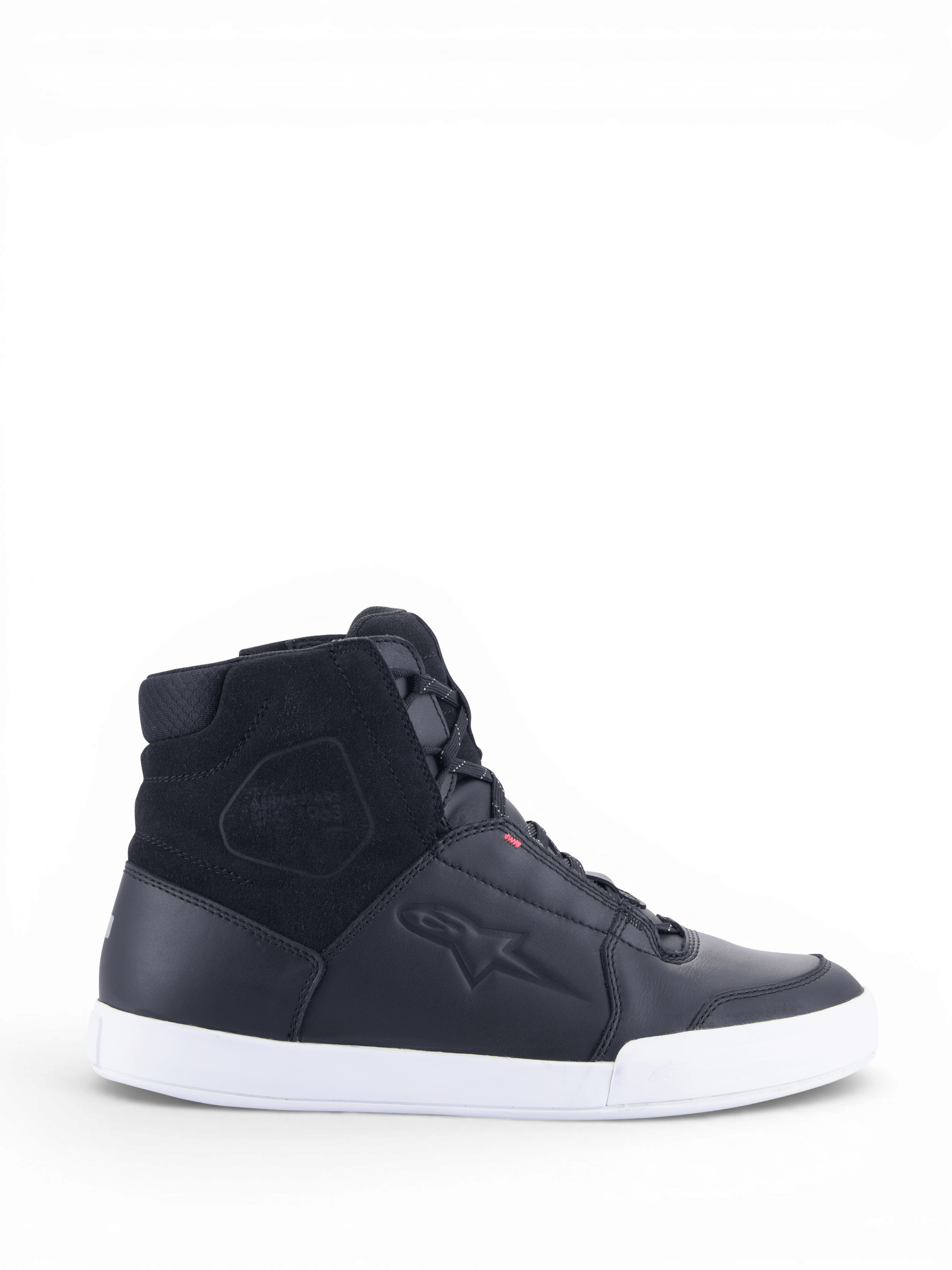 Alpinestars Stella Chrome Drystar® skor, urbana motorcykelskor för damer, svarta och vita, vattentätt läder, CE-certifierade