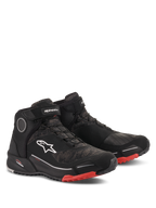 Alpinestars CR-X Drystar motorcykelskor, körskor, Black Camo Red, atletisk high-top-design med vattentätt membran, vit Astars-logotyp på sidan, röda detaljer på yttersulan och tån, urban och adventure touring-stil