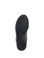 Alpinestars Primer Riding Shoes, Outsole View, Black, featuring an oil-resistant dual rubber compound sole with an asymmetric stud pattern for grip and high abrasion resistance, TPF branding visible on the side