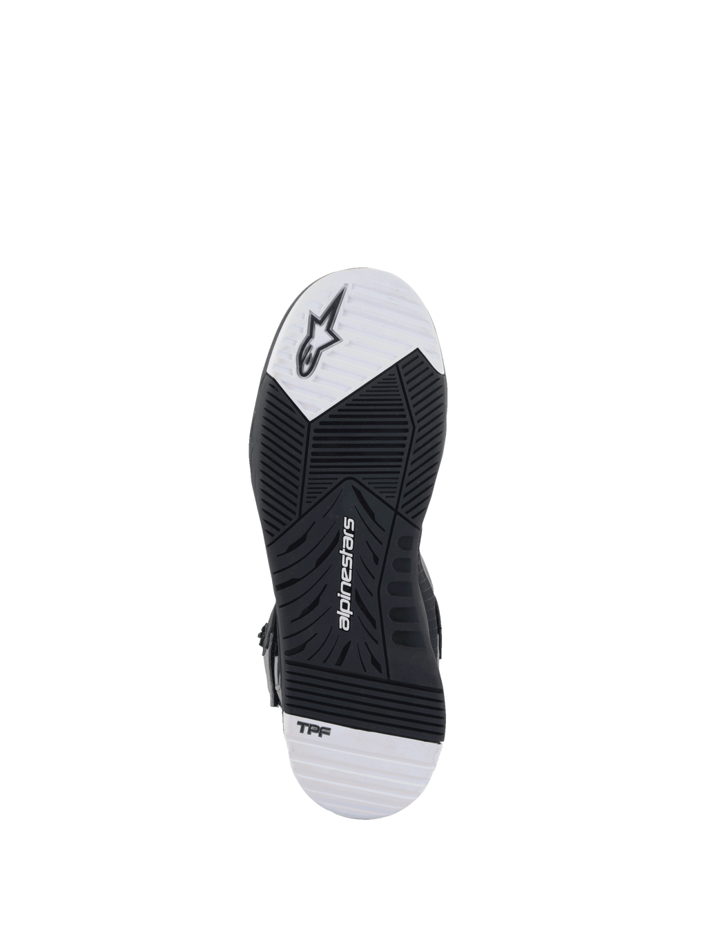 Alpinestars Speedflight Street motorcykelstövlar, sula i dubbeldensitetsgummi med TPF-teknik, svart och vit