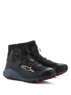 Alpinestars Speedforce XR motorcykelstövlar, urbana mc-stövlar för män, svarta och röda, TPU-skydd för fotleden, CE-certifierade.
