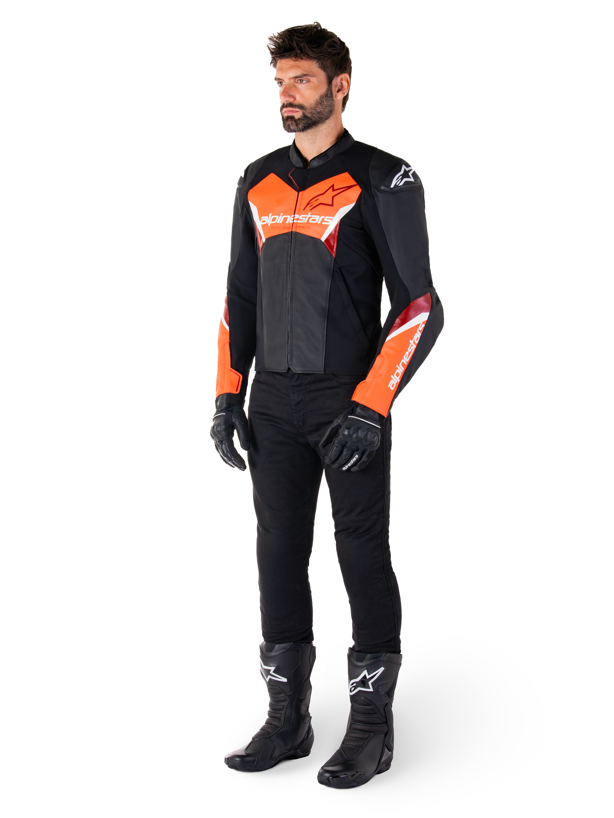 Faster V3 - Black Motorcycle Jacket | Alpinestars® Faster V3 - Black Motorcycle Jacket | Alpinestars®