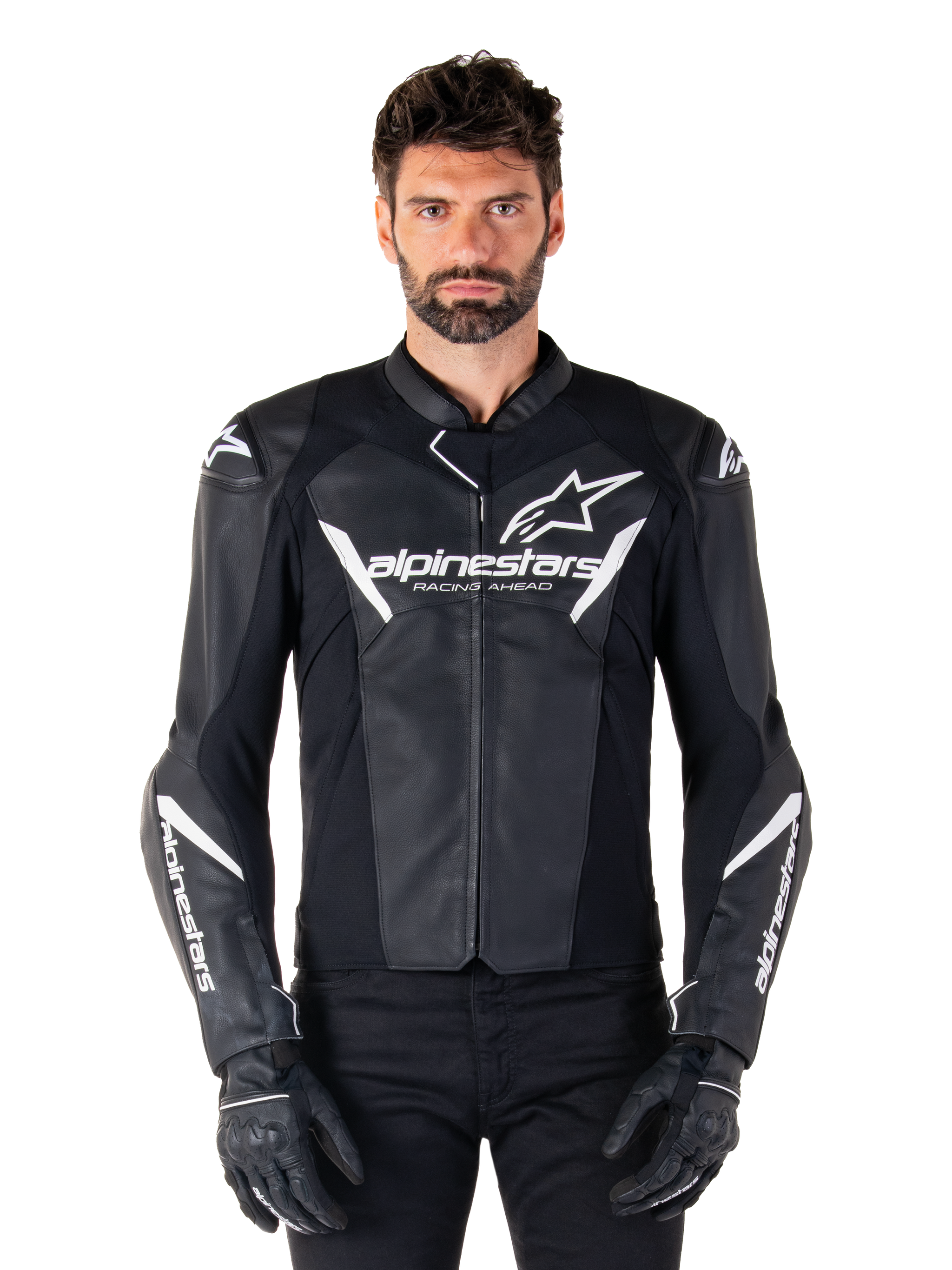 Faster V3 - Black Motorcycle Jacket | Alpinestars® Faster V3 - Black Motorcycle Jacket | Alpinestars®