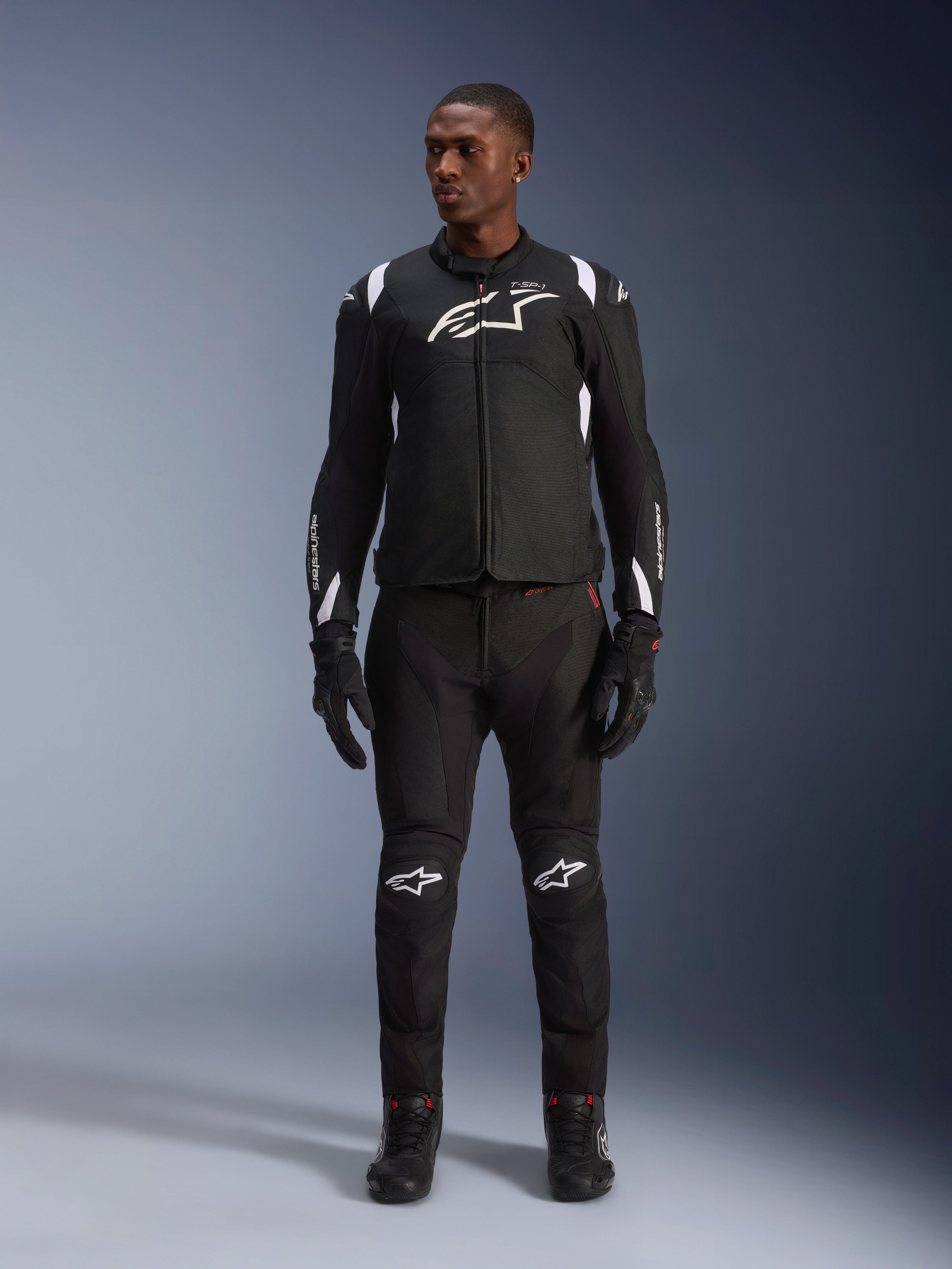 T-SP 1 V2 Waterproof - Black Motorcycle Jacket | Alpinestars®