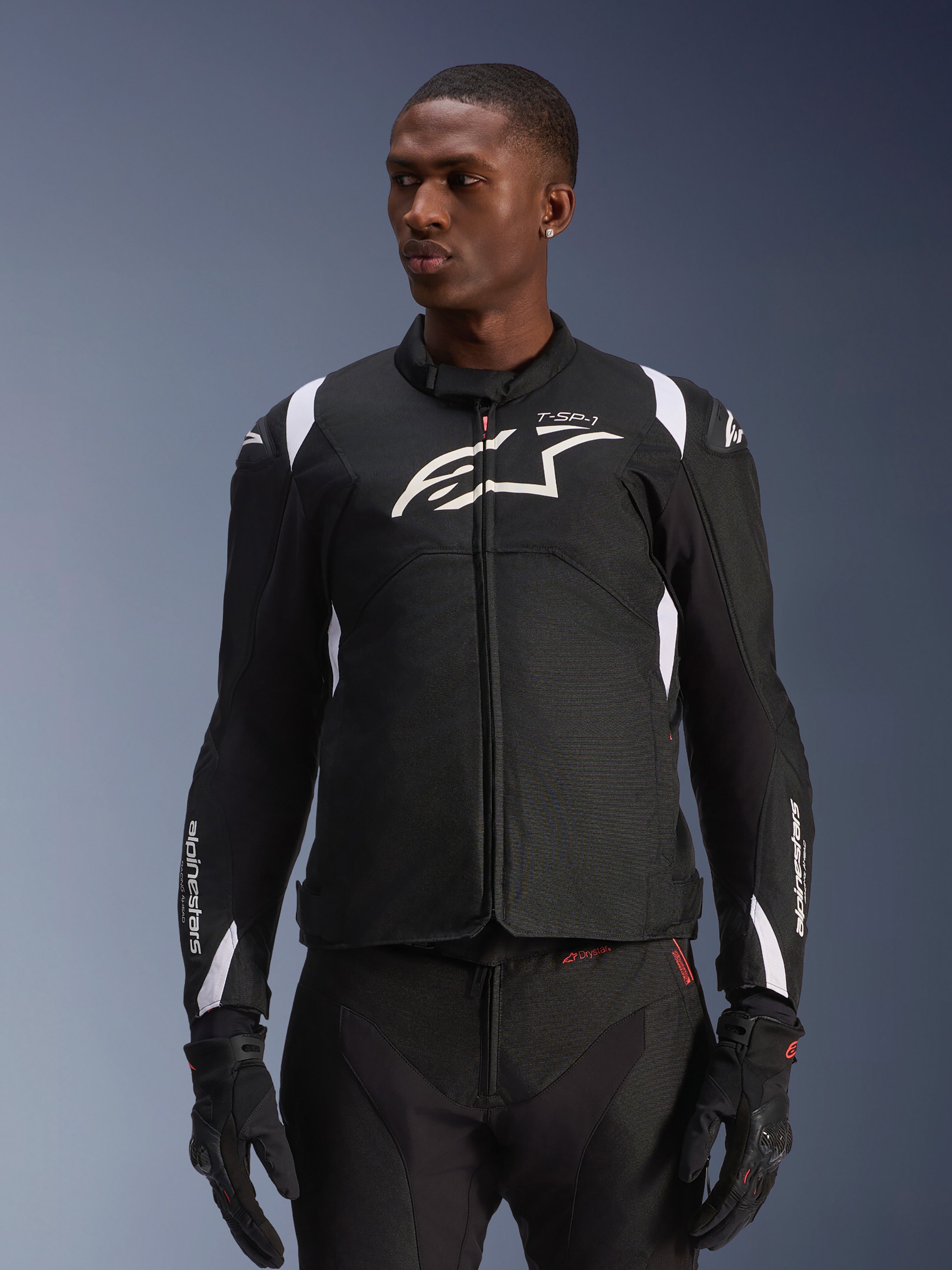 T-SP 1 V2 Waterproof - Black Motorcycle Jacket | Alpinestars®