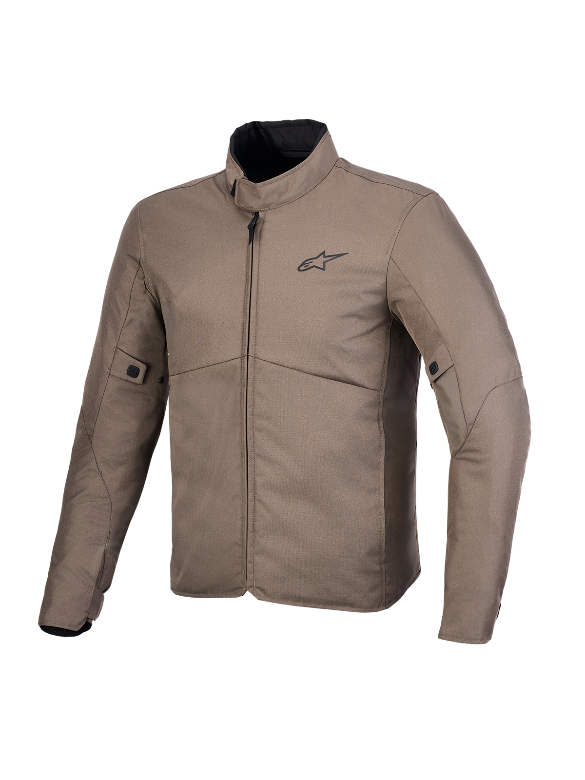 Alpinestars C-1 Waterproof Jacka, modern urban motorcykeljacka, valnötsbrun och svart, CE-certifierad med Nucleon-skydd och fast vattentätt membran