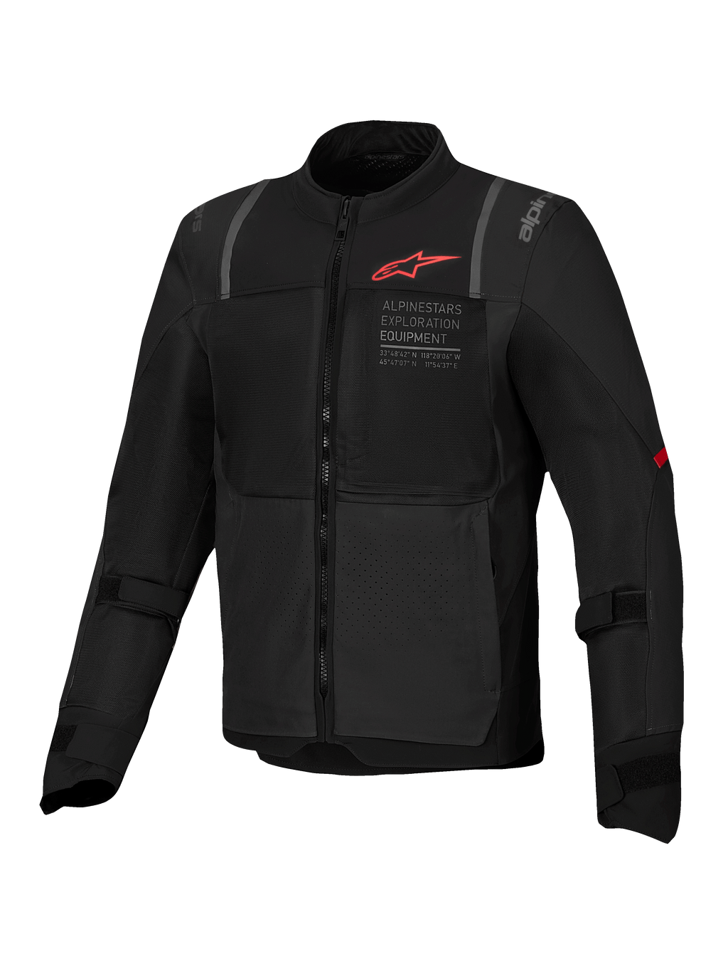 Alpinestars ST-2 Air jacka, MC-jacka för touring för herr, svart, meshpaneler för optimalt luftflöde, CE-certifierad klass AA, Nucleon Flex Plus-skydd, Tech-Air® Ready