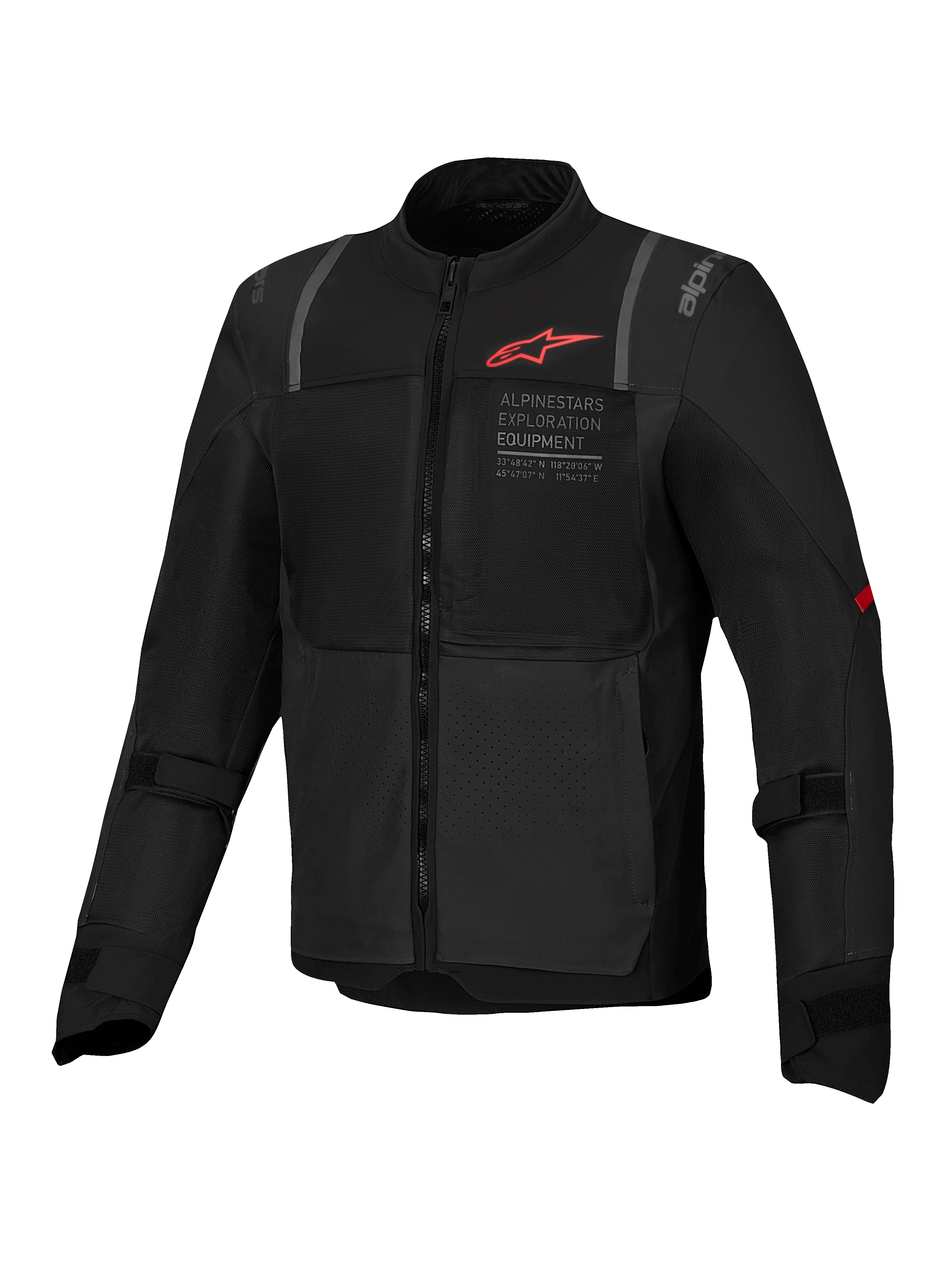 Alpinestars ST-2 Air jacka, MC-jacka för touring för herr, svart, meshpaneler för optimalt luftflöde, CE-certifierad klass AA, Nucleon Flex Plus-skydd, Tech-Air® Ready