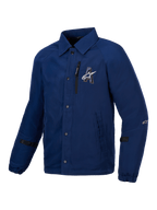 Alpinestars Revved vattenavvisande jacka, blå urban MC-jacka med coachjacka-stil och vattenavvisande satinkonstruktion
