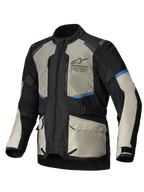 Alpinestars Andes Air Drystar® jacka, äventyrs-touringmotorcykeljacka för herrar, svart, laurbärgrå och klargul, med omfattande nätventilation, vattentätt avtagbart membran och CE Level 1-skydd