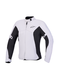 Alpinestars Stella C-1 Waterproof Jacket, Women's Motorcycle Jacket, Ice Gray and Black, CE Certified Class A with Nucleon Flex Pro armor and Tech-Air ready construction