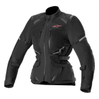 Alpinestars Stella Andes Air Drystar jacka, damtouringjacka, svart, CE-certifierad textiljacka med omfattande meshventilation och Tech-Air-kompatibilitet