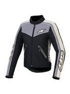 Alpinestars Stella T-Dyno vattenavvisande jacka, dam MC-jacka, svart, mörkgrå och ecru, CE-certifierad med vattenavvisande konstruktion