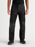 Alpinestars Harok V2 Drystar byxor, svarta äventyrsmotorcykelbyxor för herr med ripstop-konstruktion och lårventilation, framifrån.