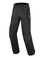 Alpinestars Andes V4 Drystar® Pants - Short, Black, textile adventure motorcycle pants, featuring thigh ventilation zippers, water-resistant cargo pockets, and reinforced knee panels, durable design for all-weather touring and commuting