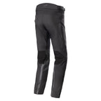 Alpinestars AMT-10 Drystar® XF byxor, svarta vattentäta touringbyxor för herr, textil med RIDEKNIT®-nätpaneler, vy bakifrån
