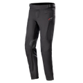 Alpinestars AMT-10 Drystar® XF byxor, touringbyxor för motorcykel, svarta, med röd logotyp på höften, förstärkta knäpaneler, dragspelspaneler på underbenen, justerbar midja och fickor med dragkedja, teknisk textilkonstruktion för äventyrskörning