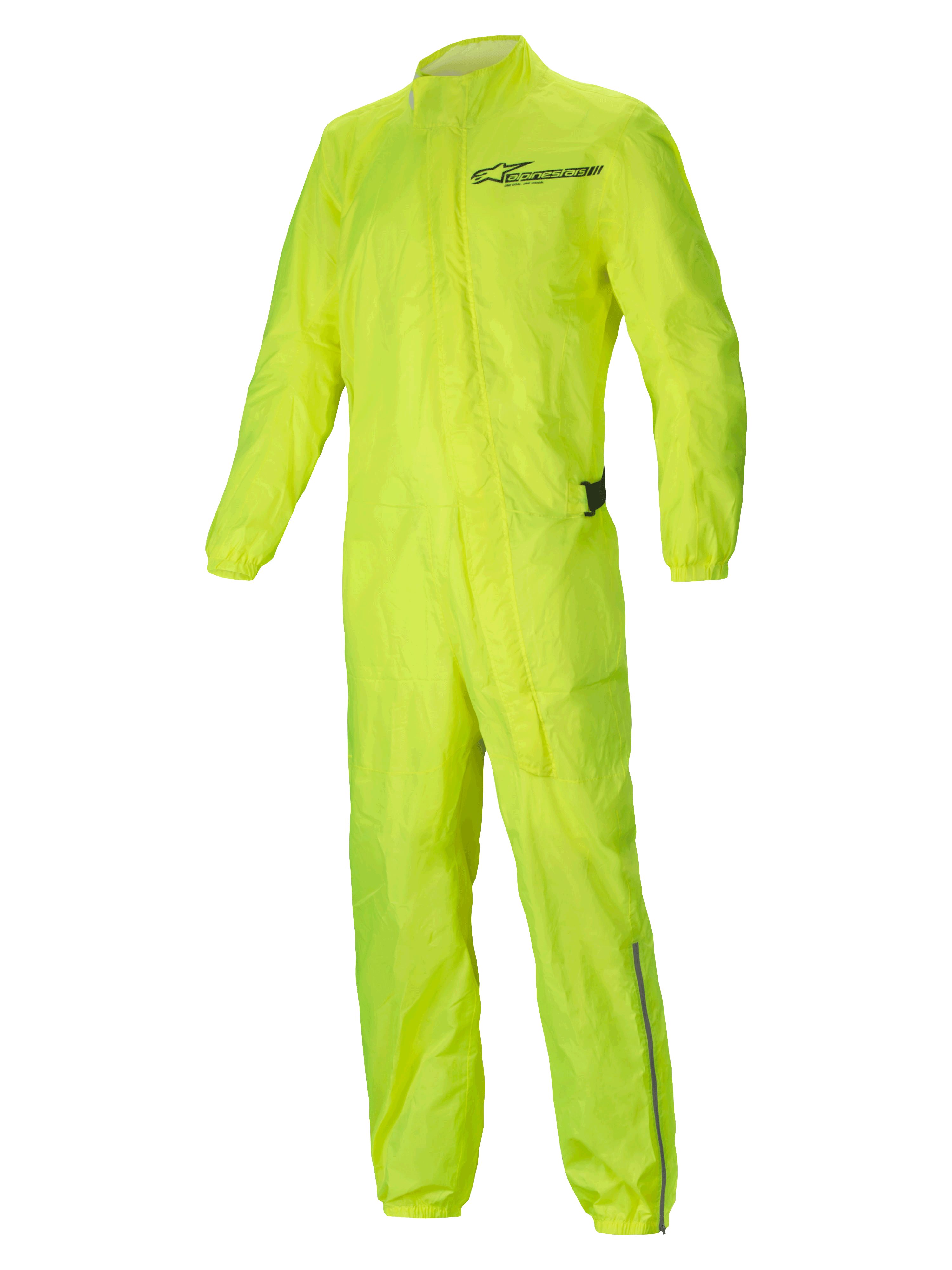 Alpinestars Hurricane Rain V2 regnställ, gult vattentätt motorcykelregnställ med reflekterande detaljer och lätt packbar design