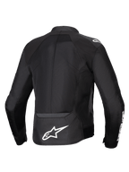 Alpinestars Viper Air V4 jacka, svart motorcykeljacka i textil med ventilerade meshpaneler och Astars-logotyp på ryggen.