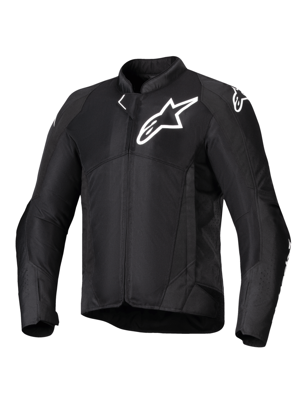 Alpinestars Viper Air V4-jacka, svart textil MC-jacka för herr med meshpaneler, Tech-Air Ready för sommarkörning.