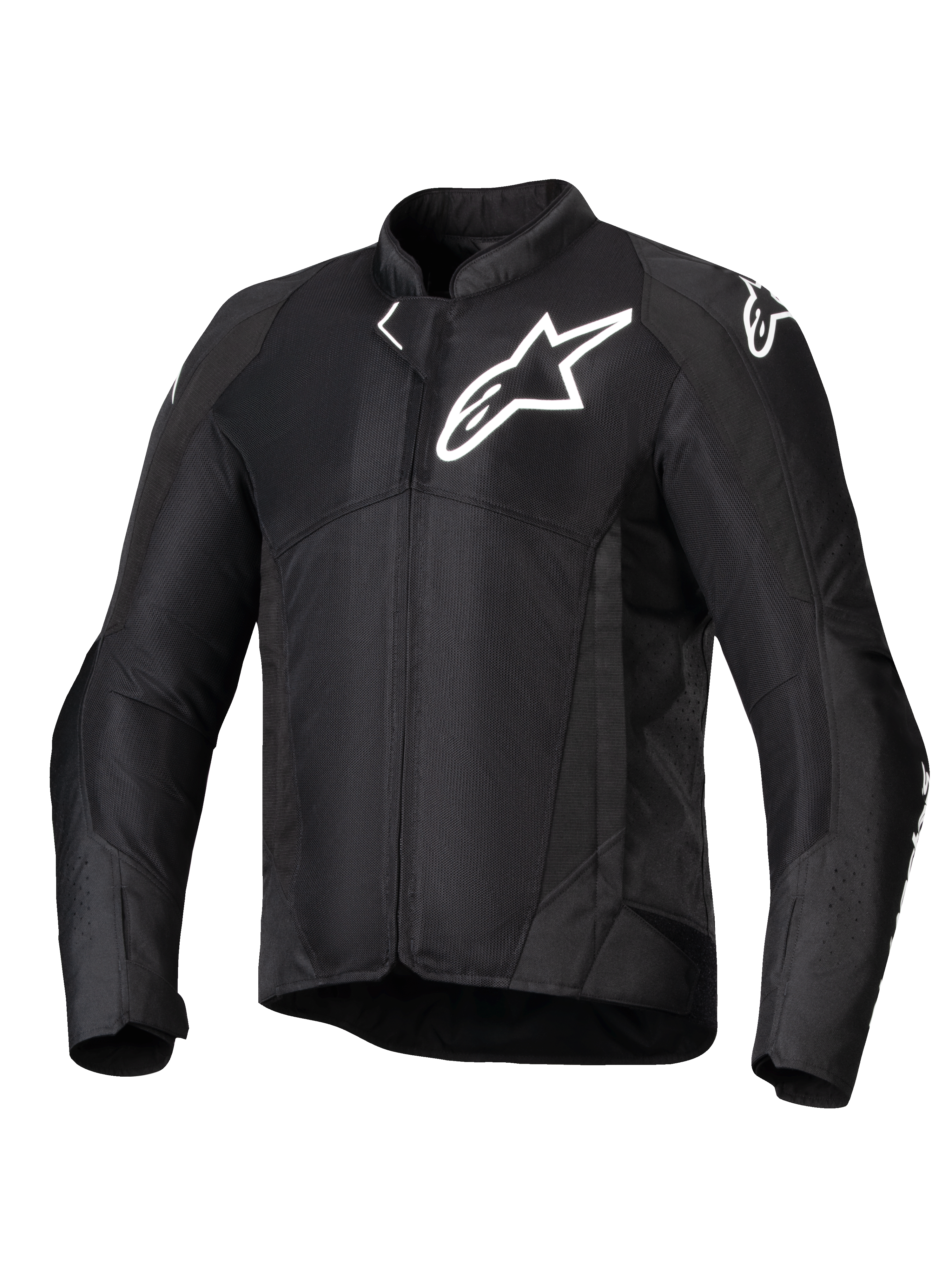 Alpinestars Viper Air V4-jacka, svart textil MC-jacka för herr med meshpaneler, Tech-Air Ready för sommarkörning.