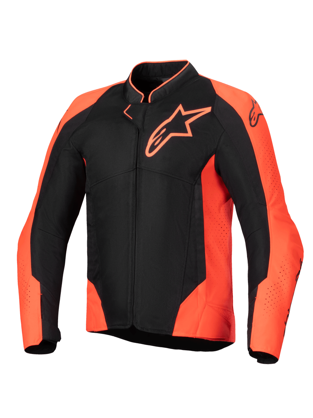 Alpinestars Viper Air V4 Jacka, ventilerad MC-jacka i mesh för herrar, röd fluo och svart, Tech-Air®-förberedd.