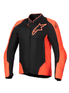 Alpinestars Viper Air V4 Jacka, ventilerad MC-jacka i mesh för herrar, röd fluo och svart, Tech-Air®-förberedd.